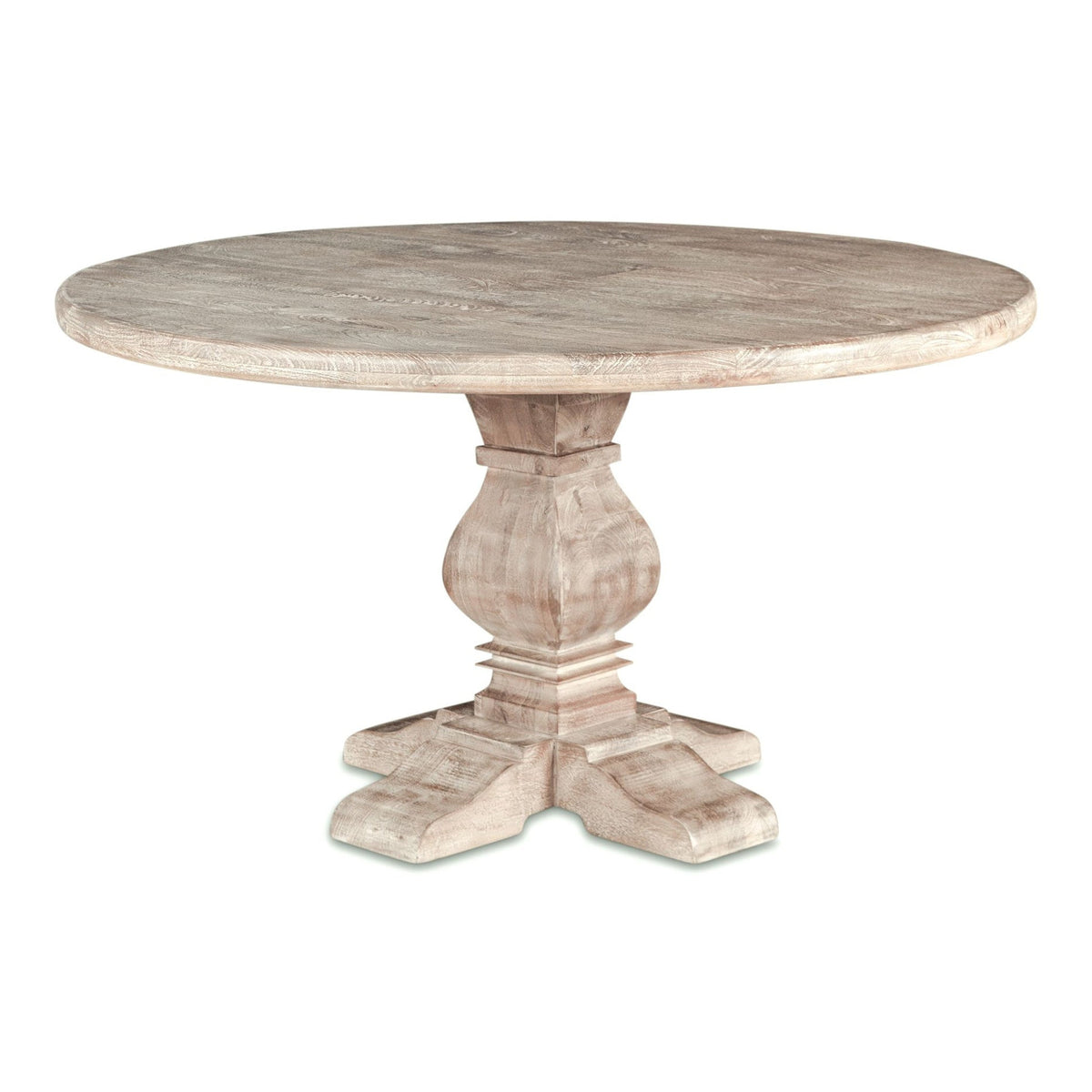San Rafael 48" Round Dining Table in Heirloom White - image 1
