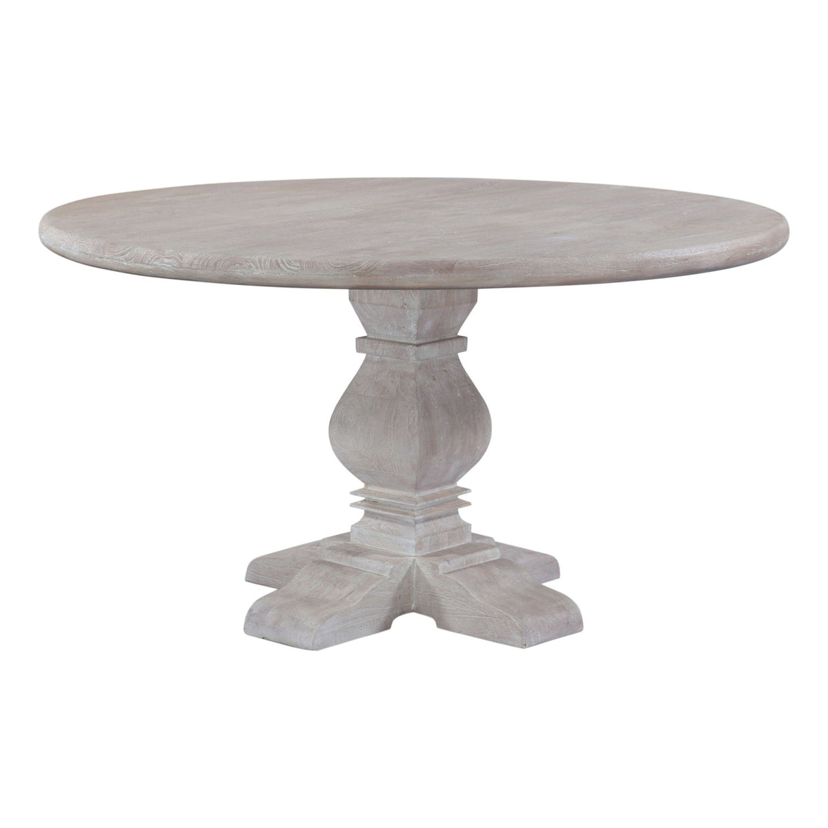 San Rafael 54" Round Dining Table in Heirloom White - image 1