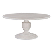 Taj 60" Round Dining Table in Heirloom White - image 1