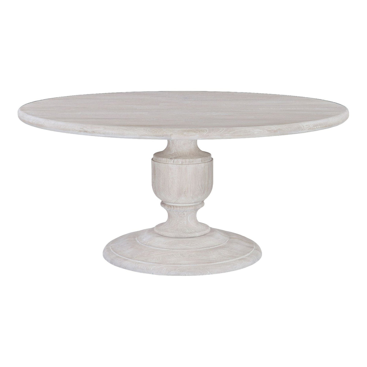 Taj 60" Round Dining Table in Heirloom White - image 1