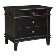 Turin 30" Nightstand in Distressed Black - image 1