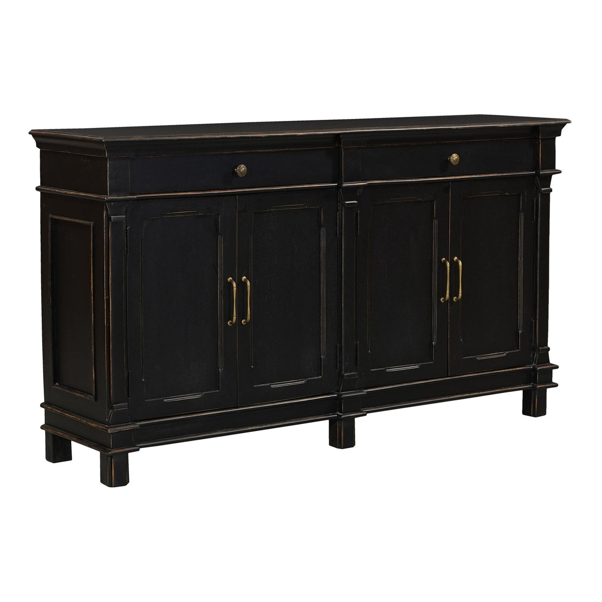 Turin 70" Sideboard in Distressed Black - image 1