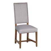 Darcy 21" Upholstered Dining Chair in Greige Linen with Earth Legs - image 1