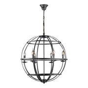 Vintage Light Large Rustic Globe Pendant - image 1
