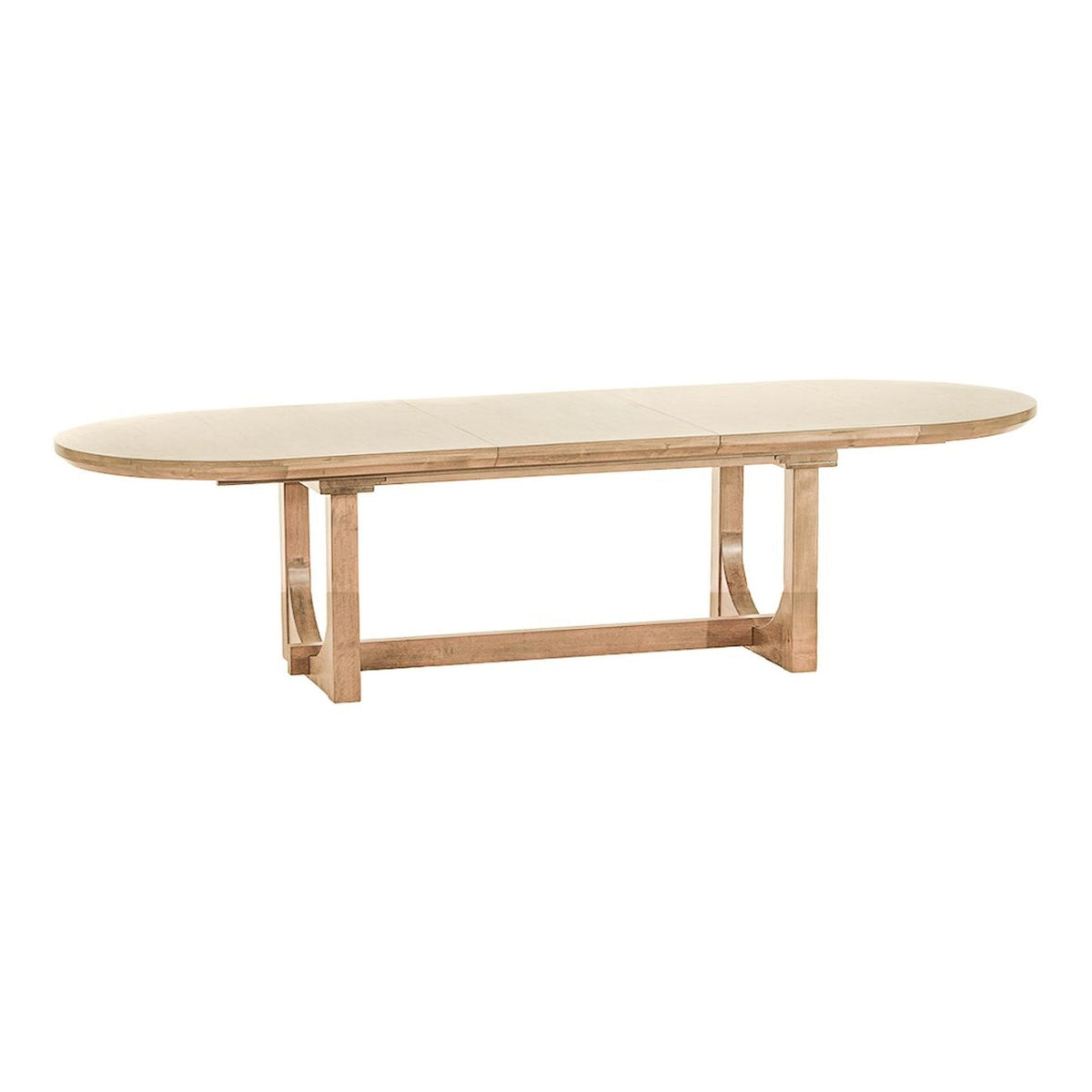 Grassroots Mission 86-110" Oval Extension Dining Table in Gray Birch - image 1