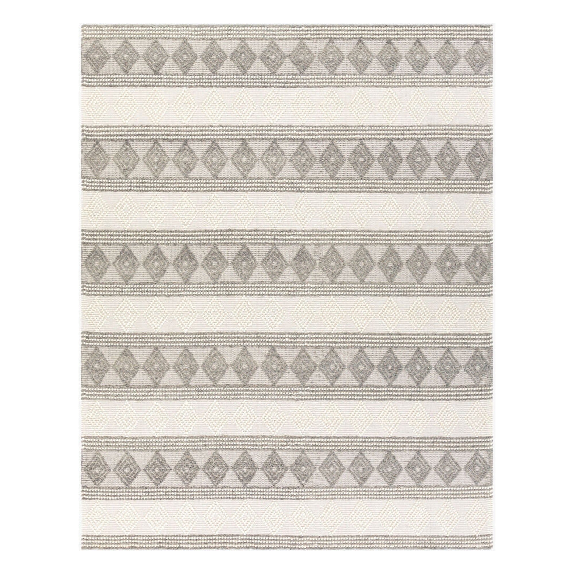 Hygge Charcoal/White Handmade Rug HYG-2300 - 2' x 3'