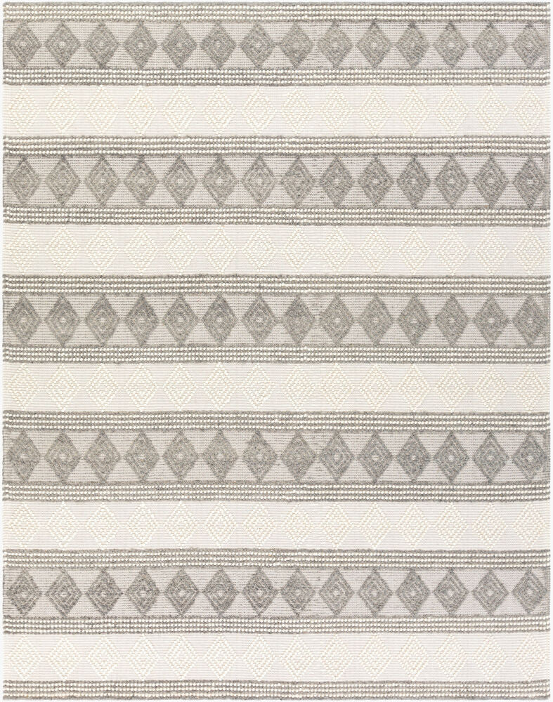 Hygge Charcoal/White Handmade Rug HYG-2300 - 2' x 3'