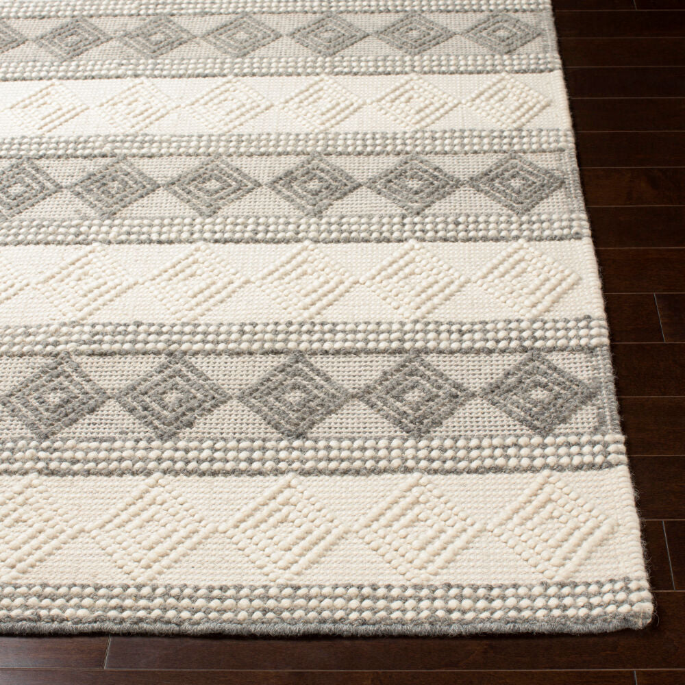 Hygge Charcoal/White Handmade Rug HYG-2300 - front