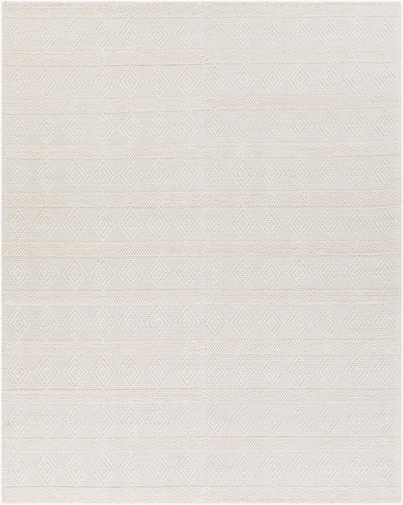 Hygge White Handmade Rug - 2' x 3'