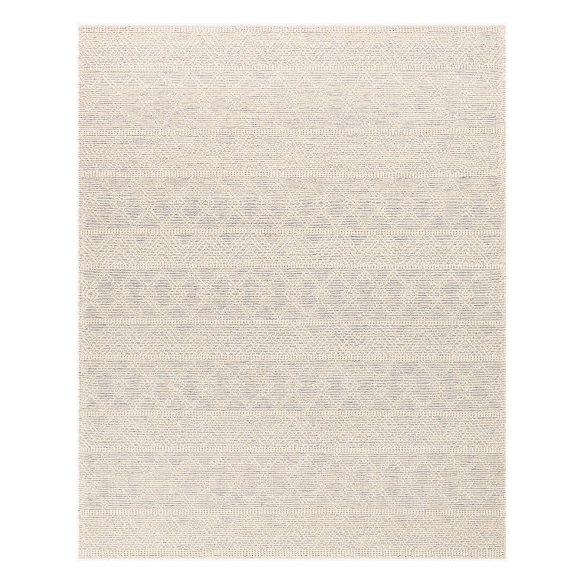 Hygge Blue/White Handmade Rug - 10' x 14'