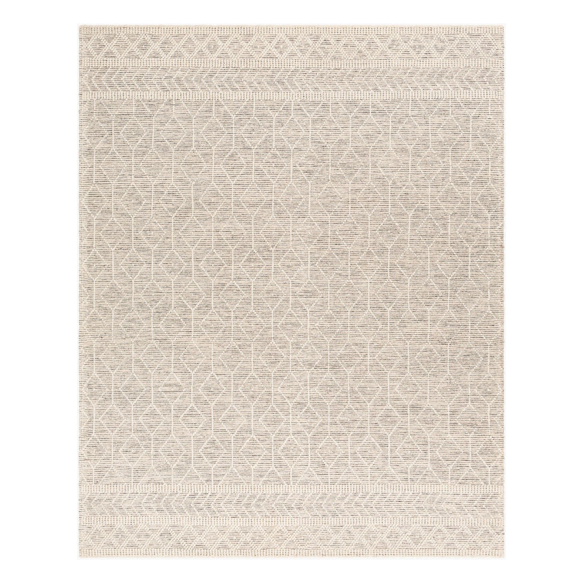 Hygge Black/White Handmade Rug - 10' x 14'