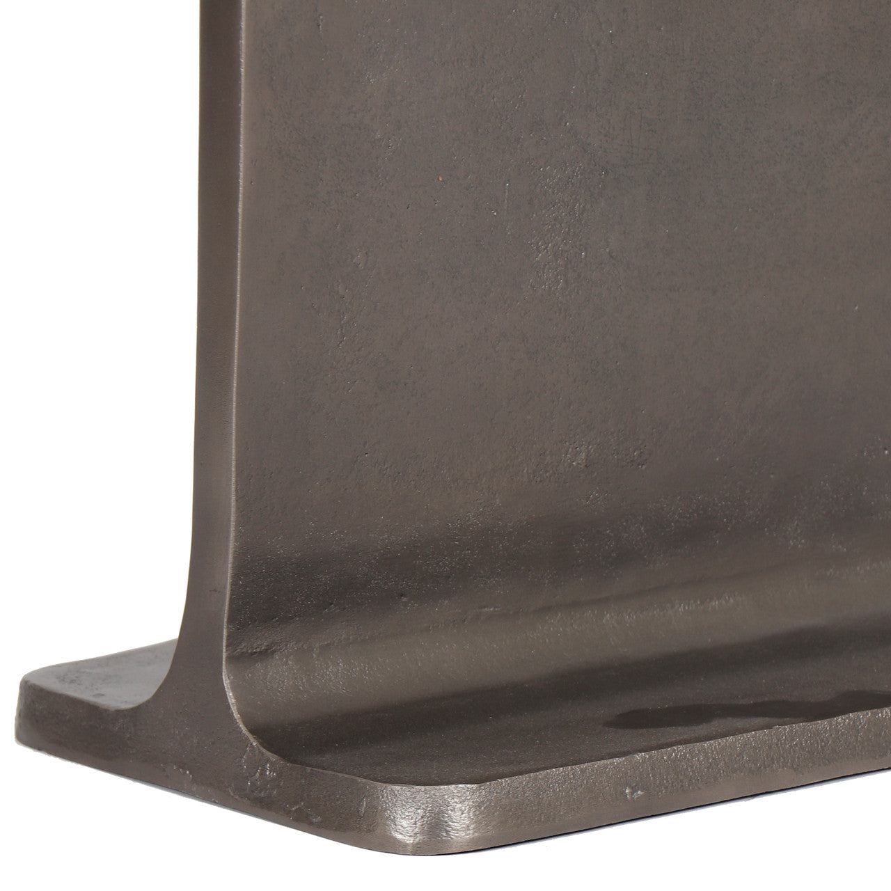 Marbelle - I-Beam Marble Side Table - Fantasy Black/Bronze Finish