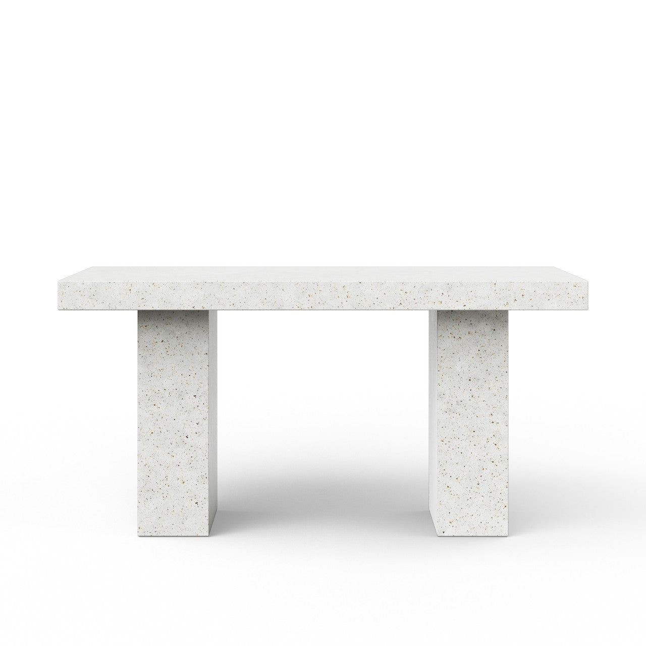 Mixx - Elcor - Counter Height Dining Table - 35.5" x 70.75" - Ivory Terrazzo