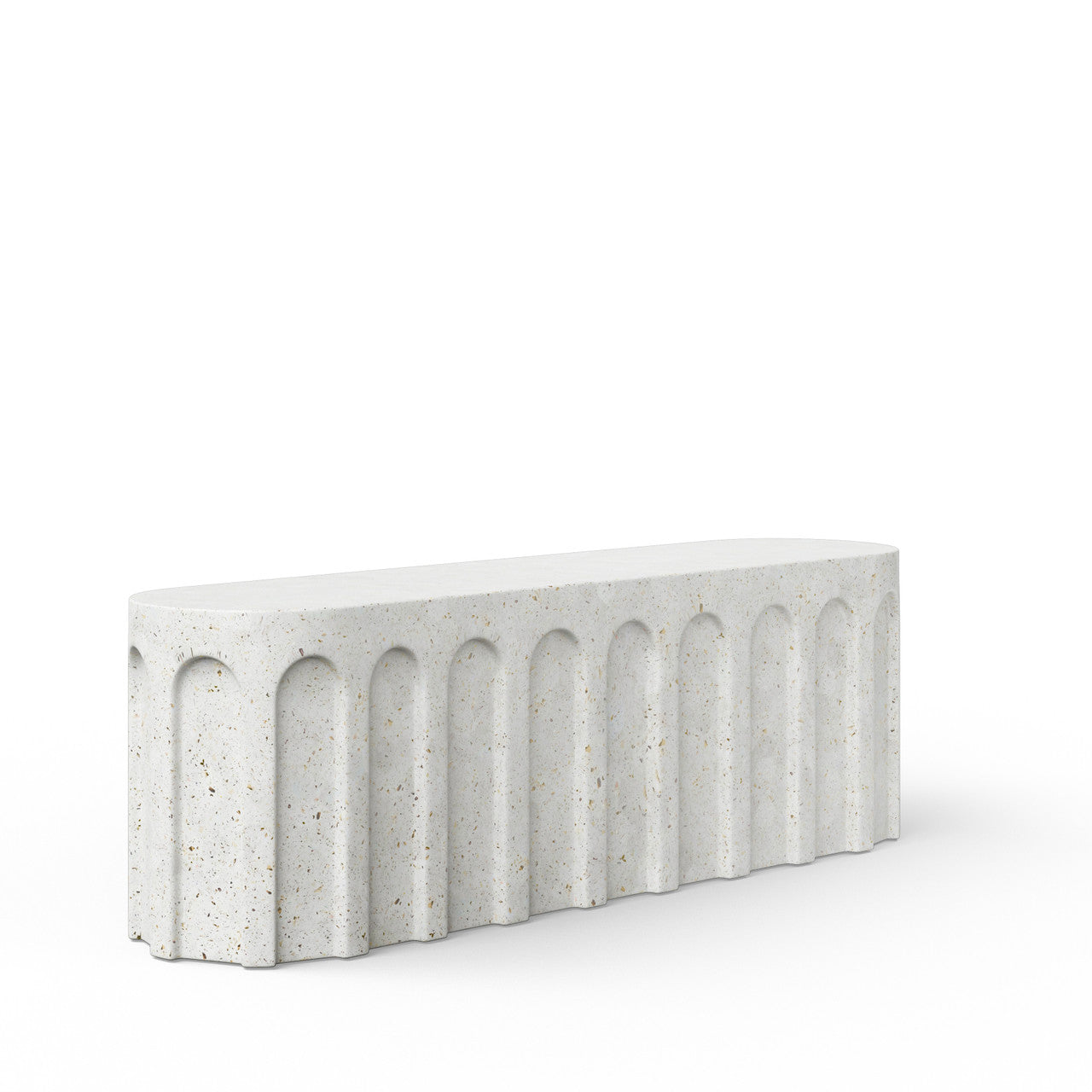 Mixx - Atlas Bench - Ivory Terrazzo