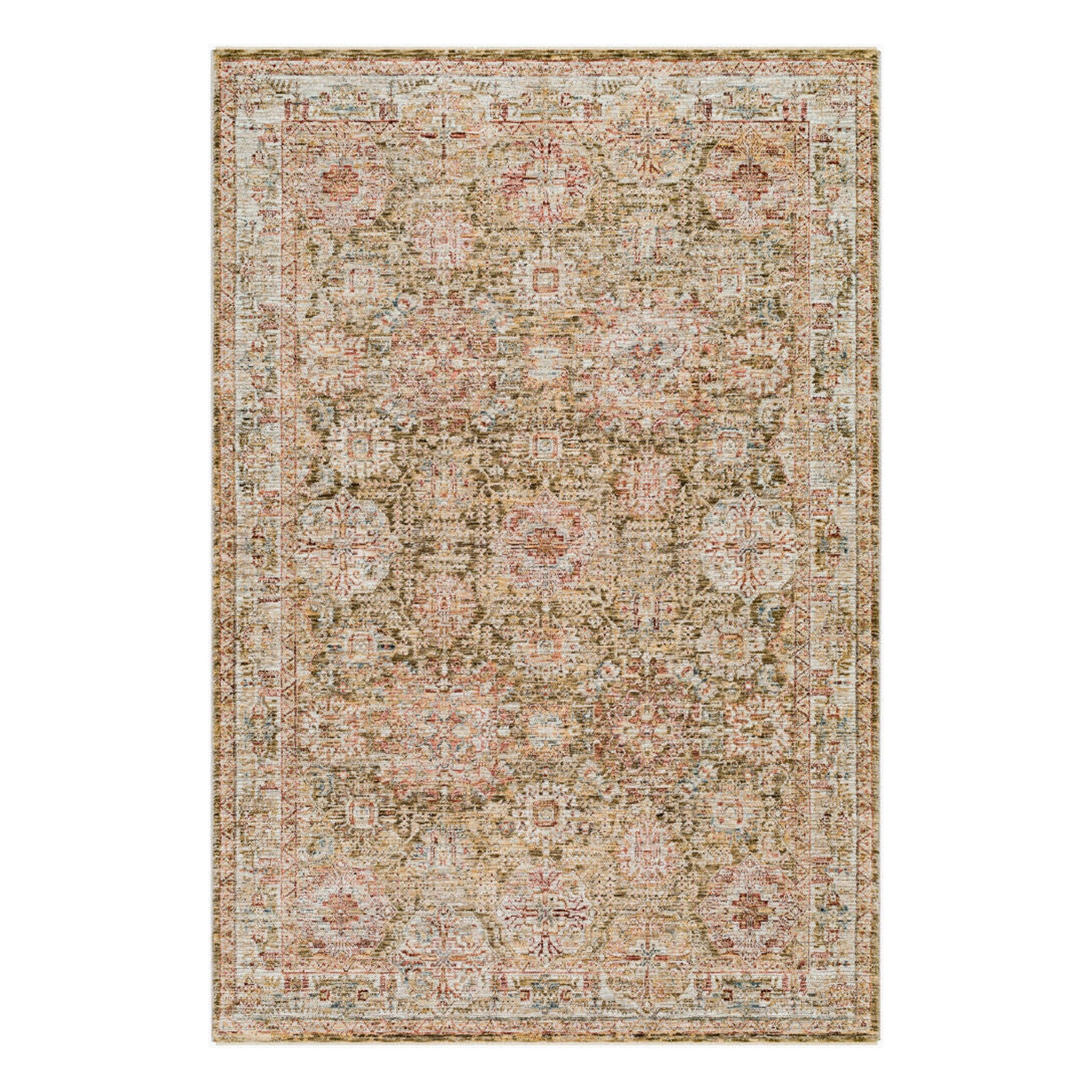 Naila Light Sage/Tan Machine Woven Rug - 2'7" x 10'