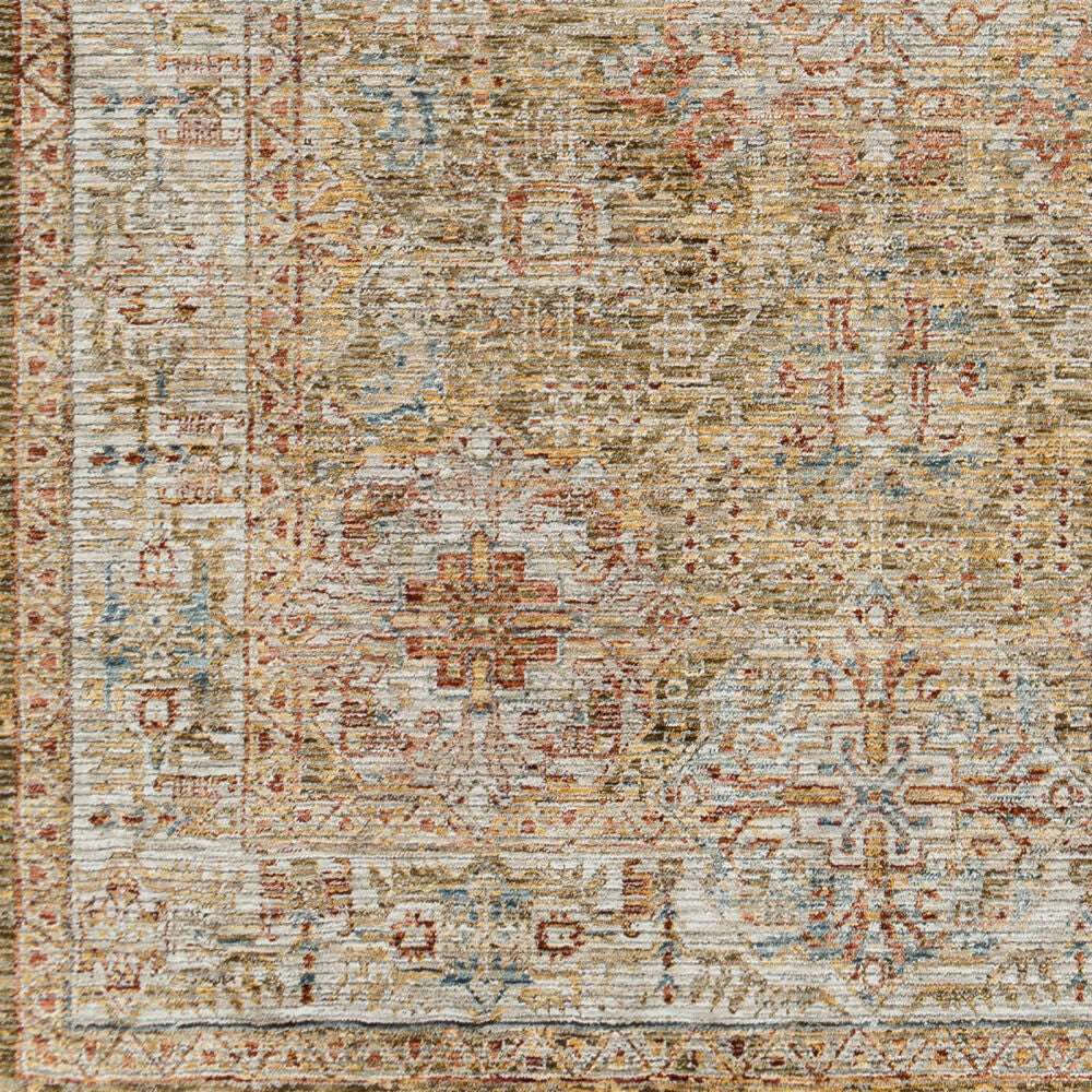 Naila Light Sage/Tan Machine Woven Rug - swatch