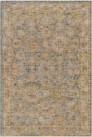 Naila Dark Blue/Tan Machine Woven Rug IAL-2307 - 2'7" x 10'