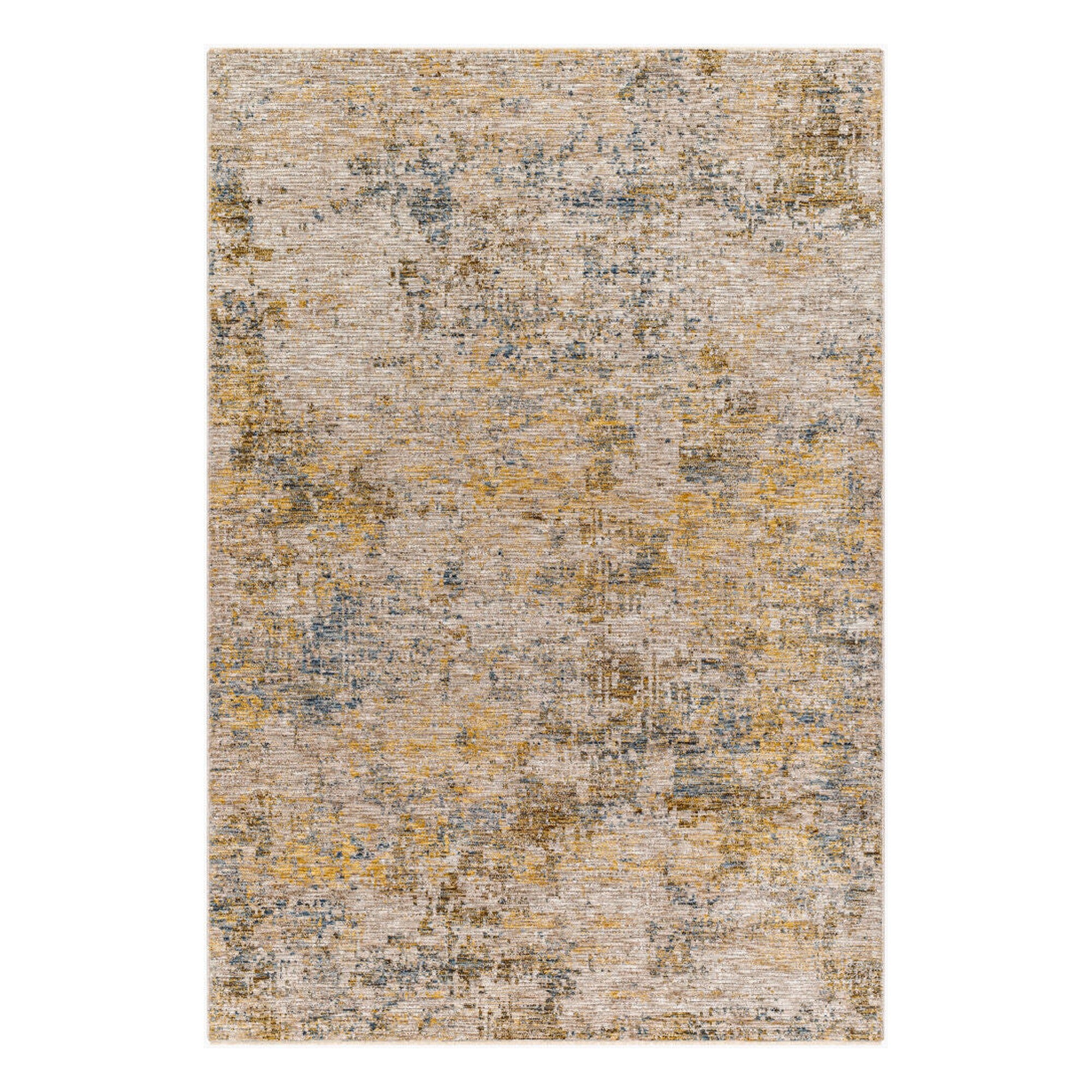 Naila Dark Blue/Tan Machine Woven Rug IAL-2311 - 2'7" x 10'