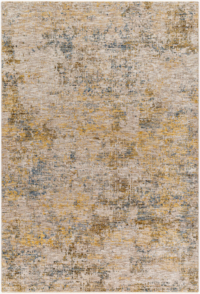 Naila Dark Blue/Tan Machine Woven Rug IAL-2311 - 2'7" x 10'