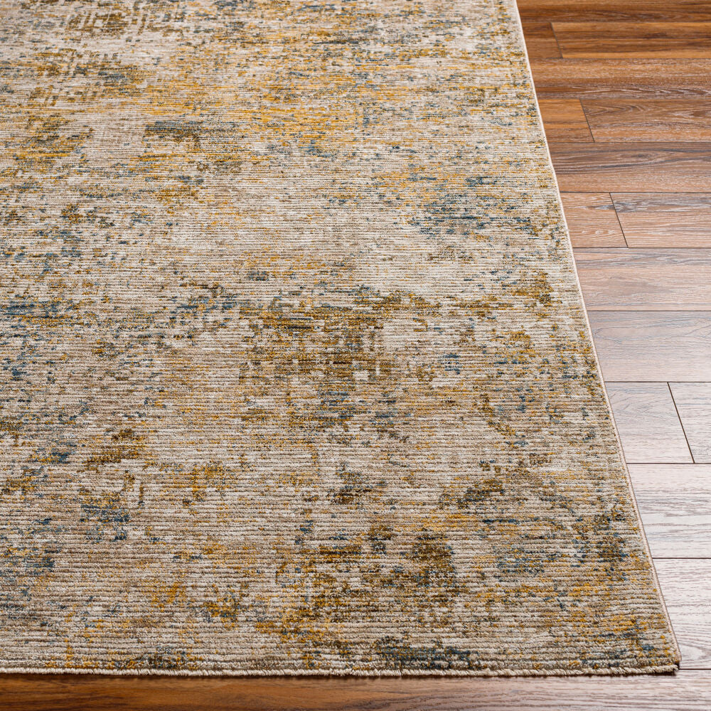 Naila Dark Blue/Tan Machine Woven Rug IAL-2311 - front