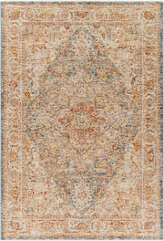 Naila Dark Blue/Tan Machine Woven Rug IAL-2317 - 2'7" x 10'