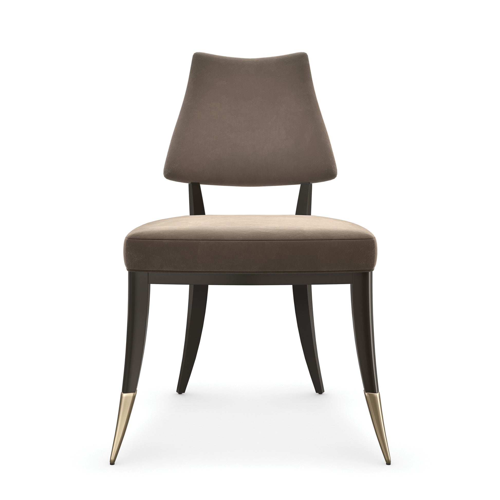 Caress Brushed Gold Dining Chair 23" by Caracole