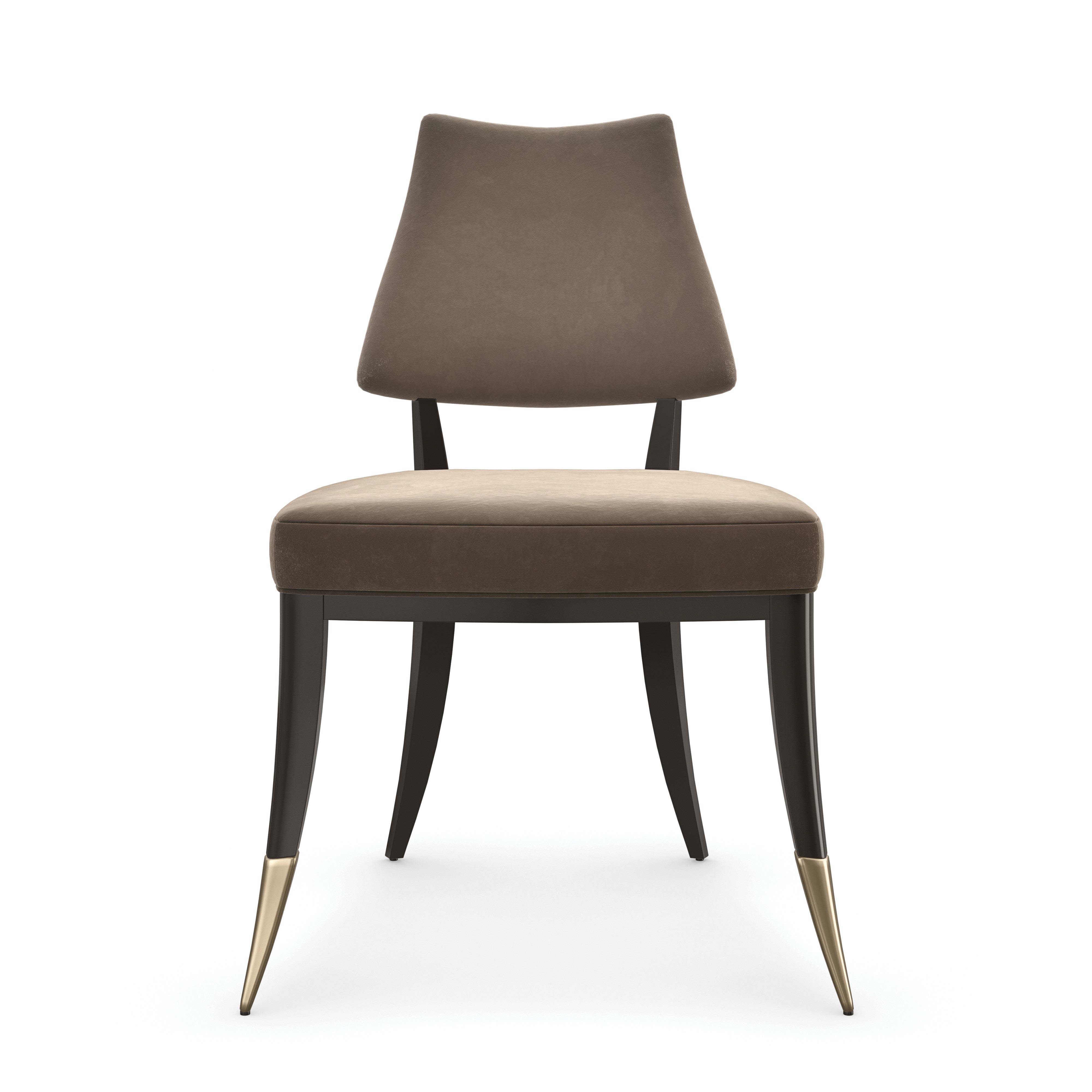 Caress Brushed Gold Dining Chair 23" by Caracole