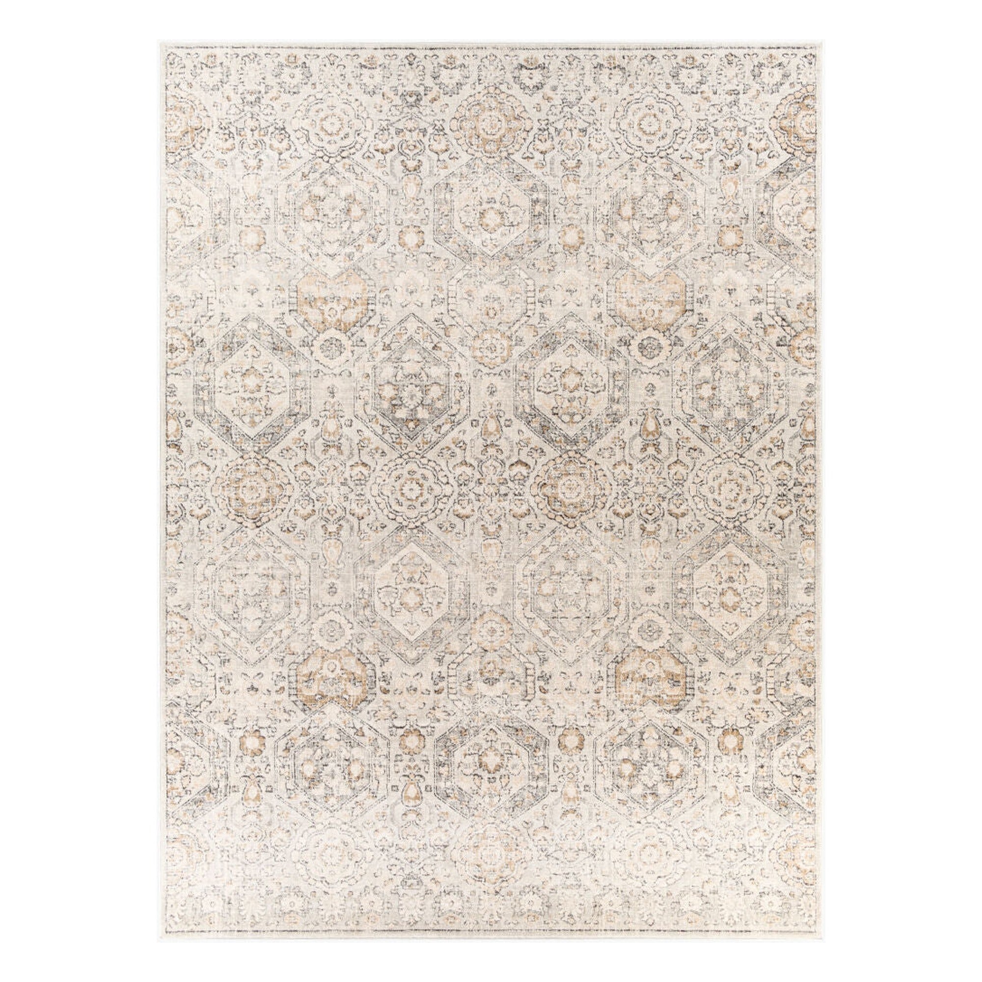 Indigo Beige/Off-White Machine Woven Rug IGO-2306 - 2'6" x 10'