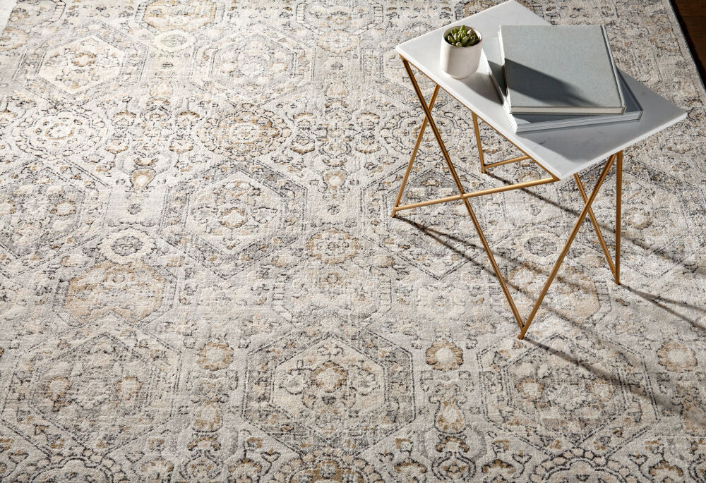 Indigo Beige/Off-White Machine Woven Rug IGO-2306 - styleshot