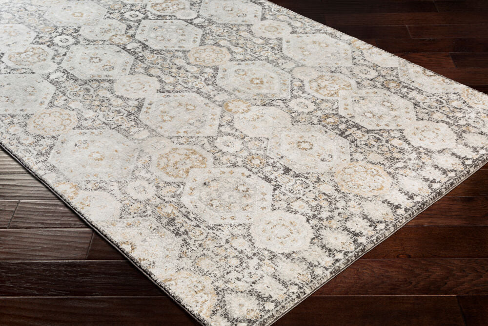 Indigo Beige/Off-White Machine Woven Rug IGO-2307 - corner