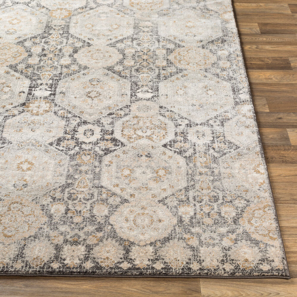 Indigo Beige/Off-White Machine Woven Rug IGO-2307 - front