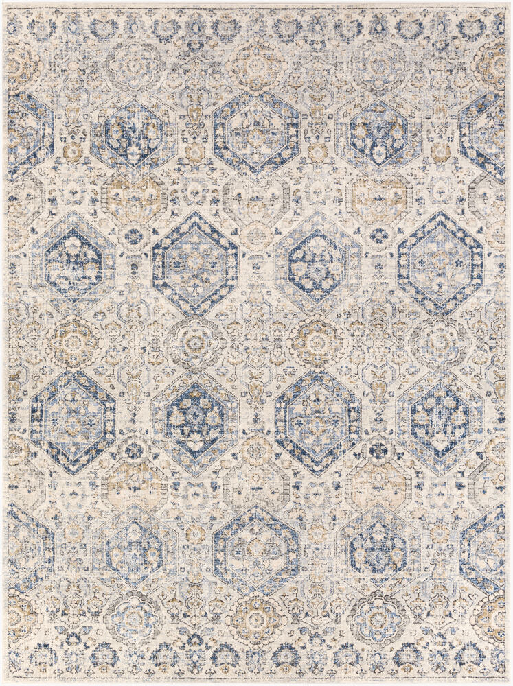 Indigo Beige/Off-White Machine Woven Rug IGO-2308 - 1'11" x 2'11"