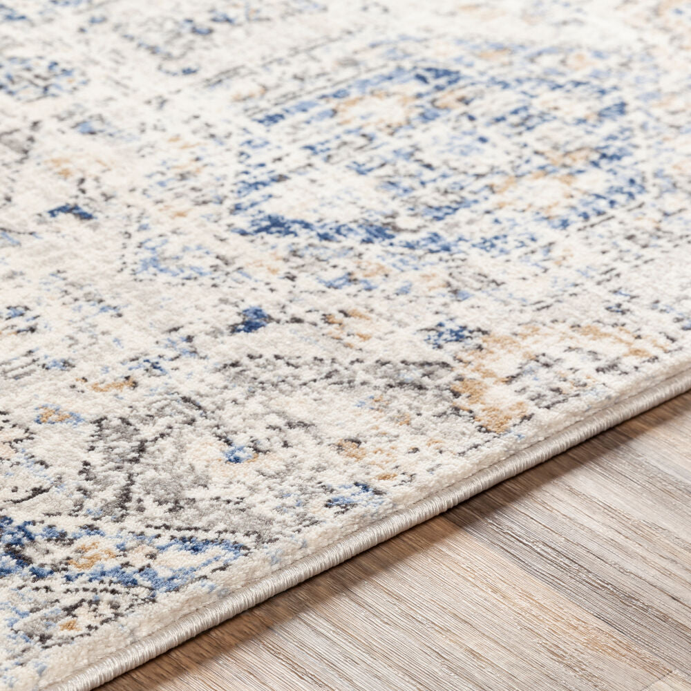Indigo Beige/Off-White Machine Woven Rug IGO-2308 - texture