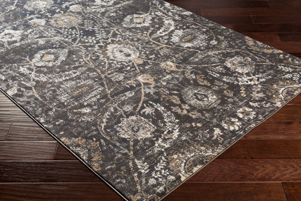 Indigo Beige/Off-White Machine Woven Rug IGO-2317 - corner