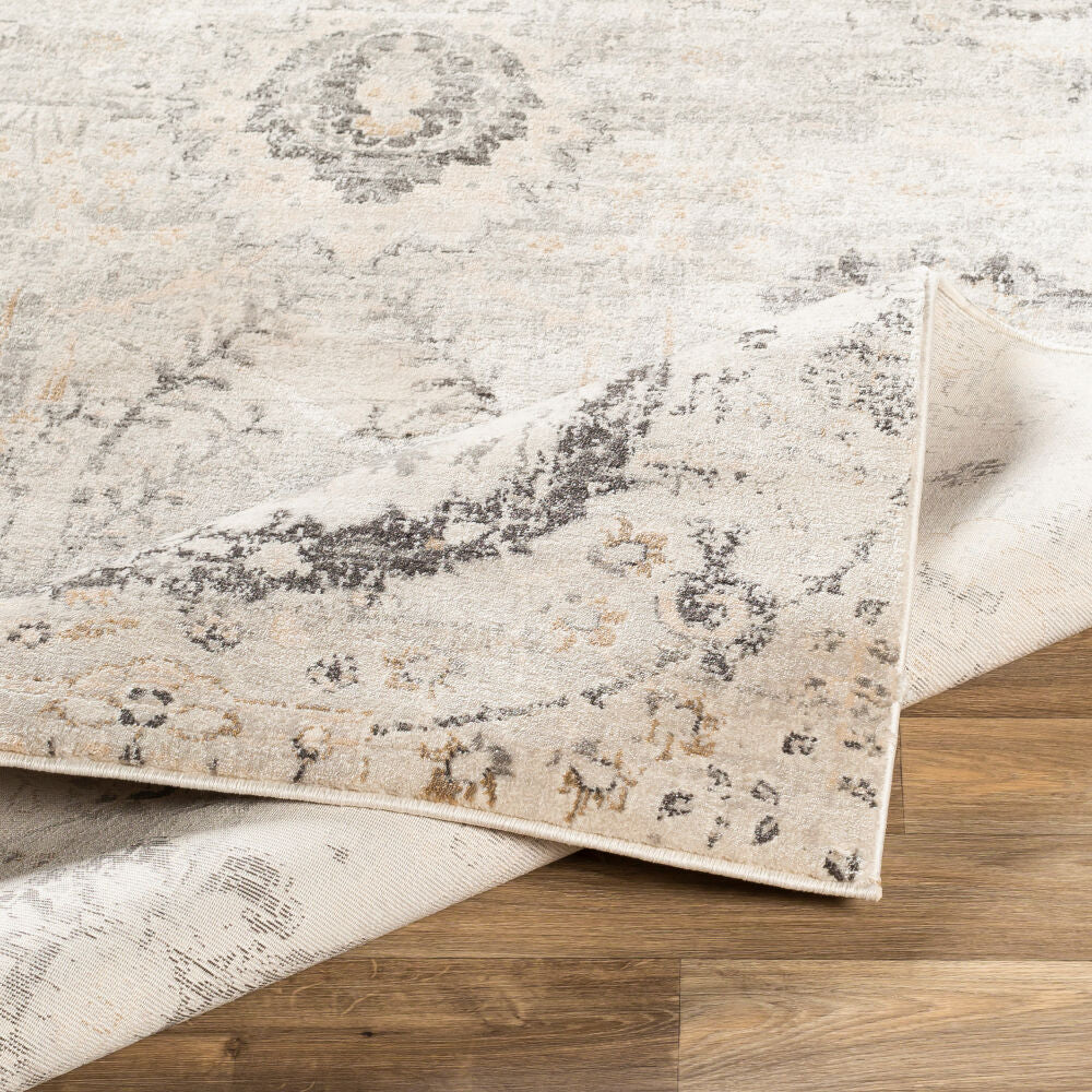 Indigo Beige/Off-White Machine Woven Rug IGO-2318 - fold