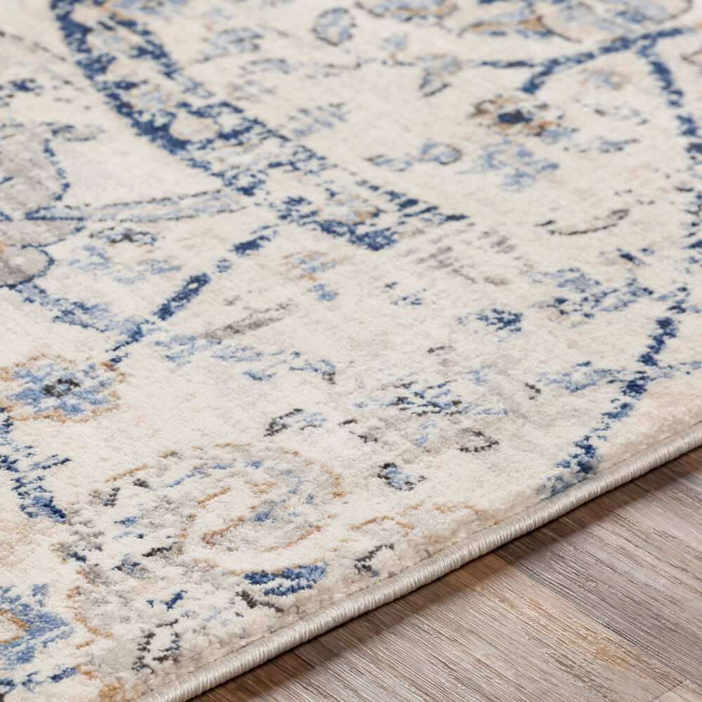 Indigo Beige/Off-White Machine Woven Rug IGO-2320 - texture