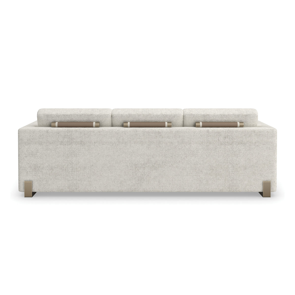 Counter Balance Sofa Brushed Gold 98" by Caracole - view 6