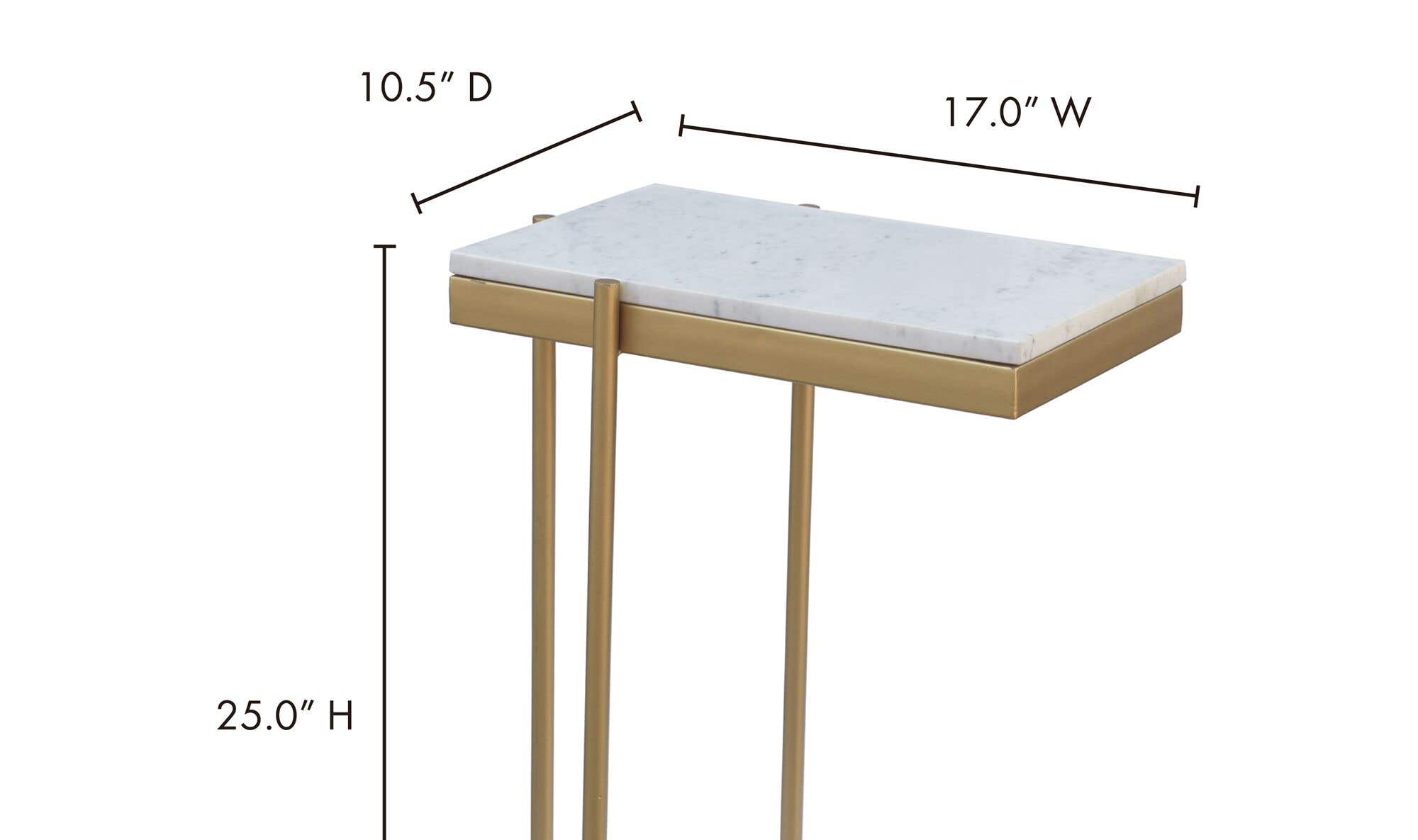 Sulu C Table White by Moe's Home Collection - view 11