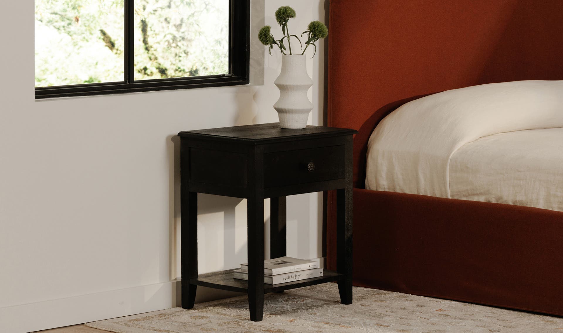 Corrine Nightstand Antique Black by Moe's Home Collection - view 7