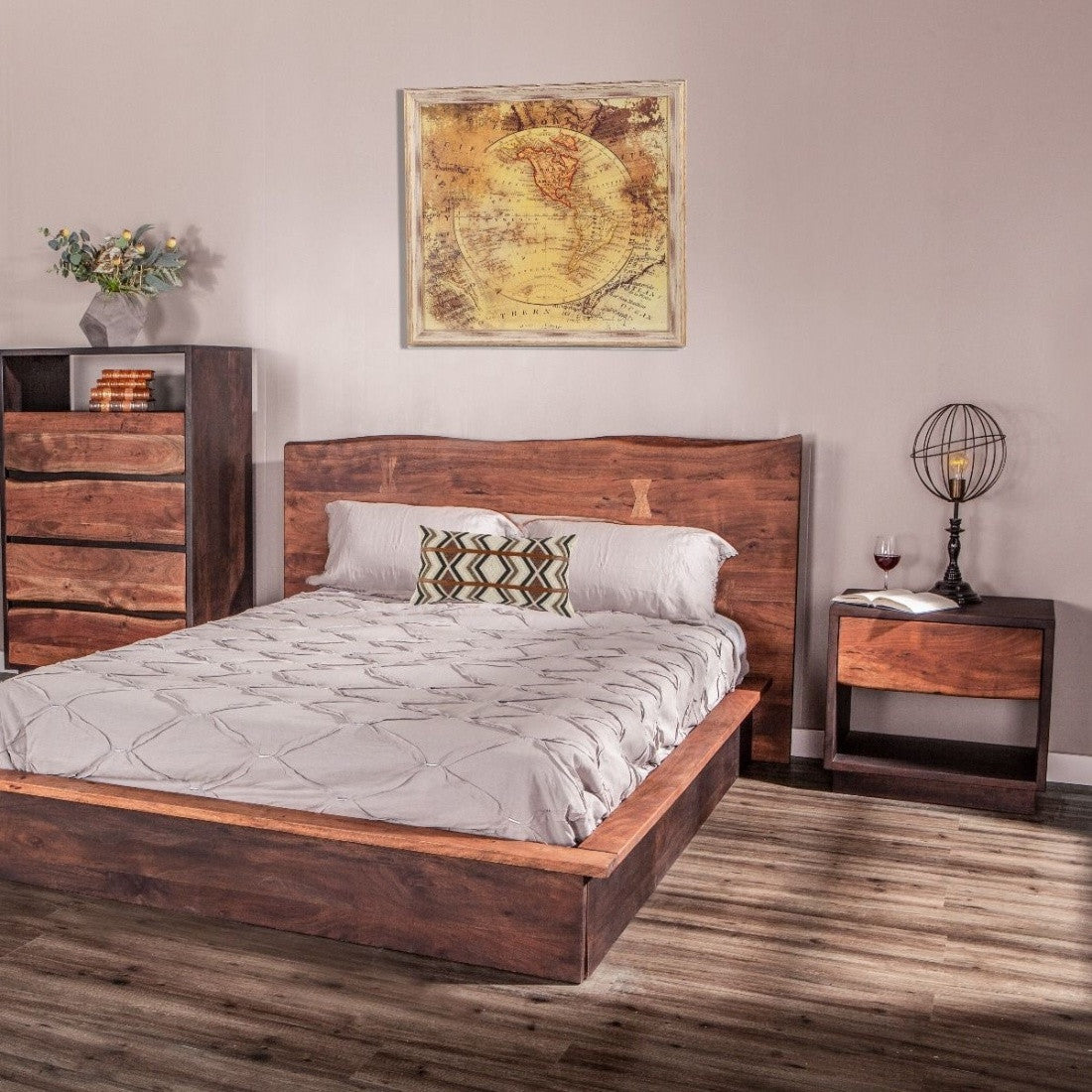 Malibu Live-Edge 1 Drawer Nightstand