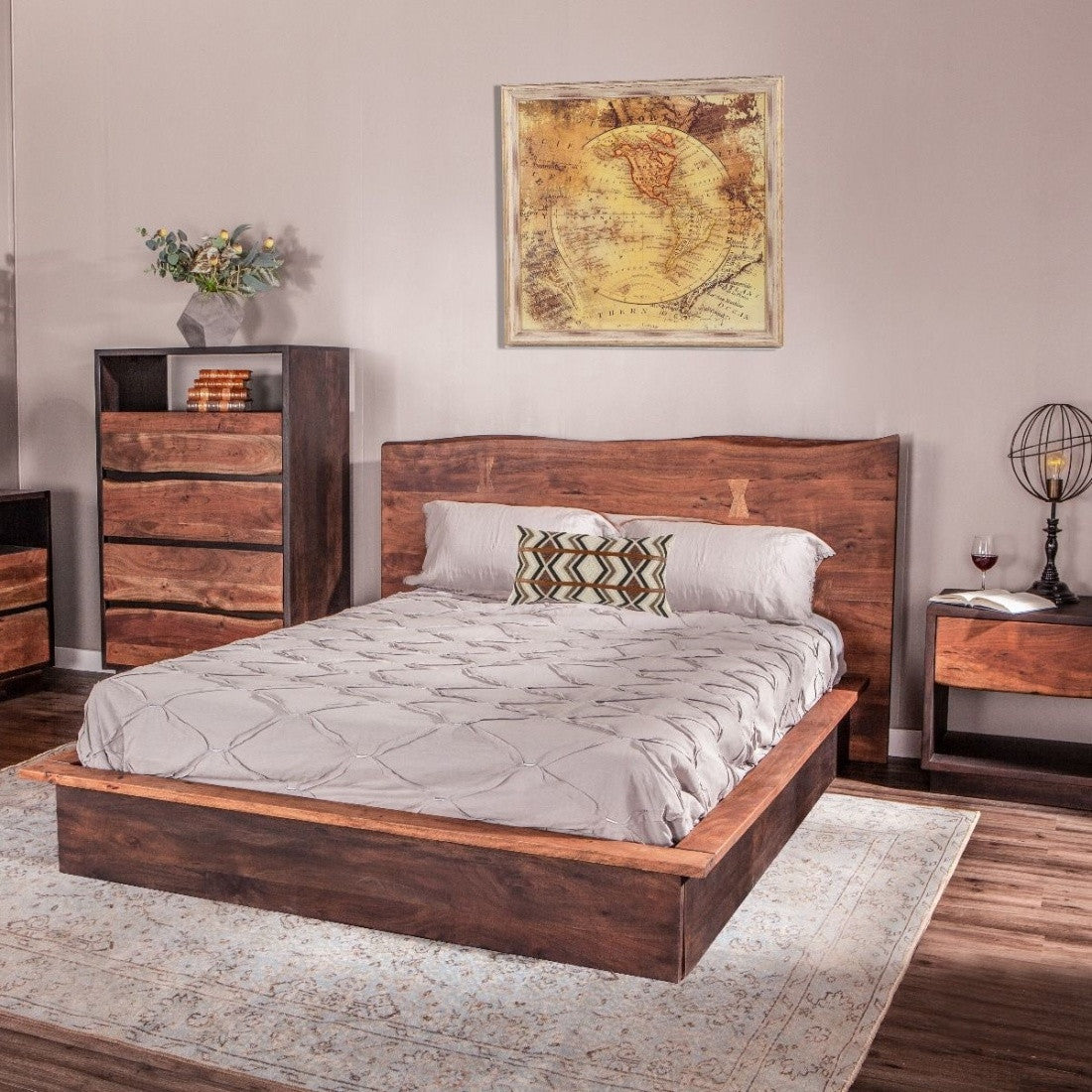 Malibu Live-Edge Queen Platform Bed