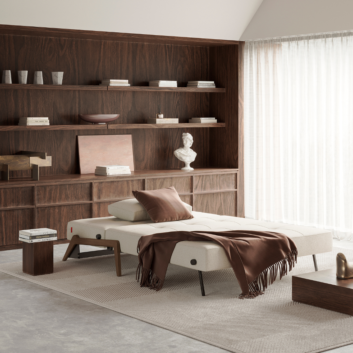 Cubed Armless Sofa Bed by Innovation Living at ZIN Home