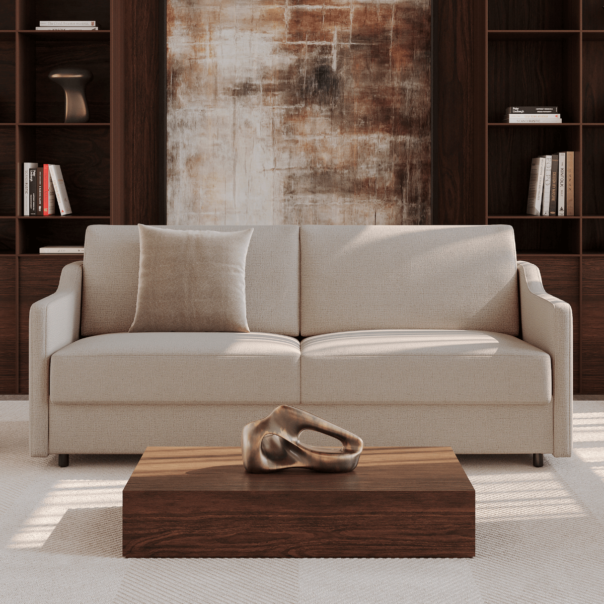 Carnell Queen Sleeper Sofa with Slope Arms by Innovation Living at ZIN Home