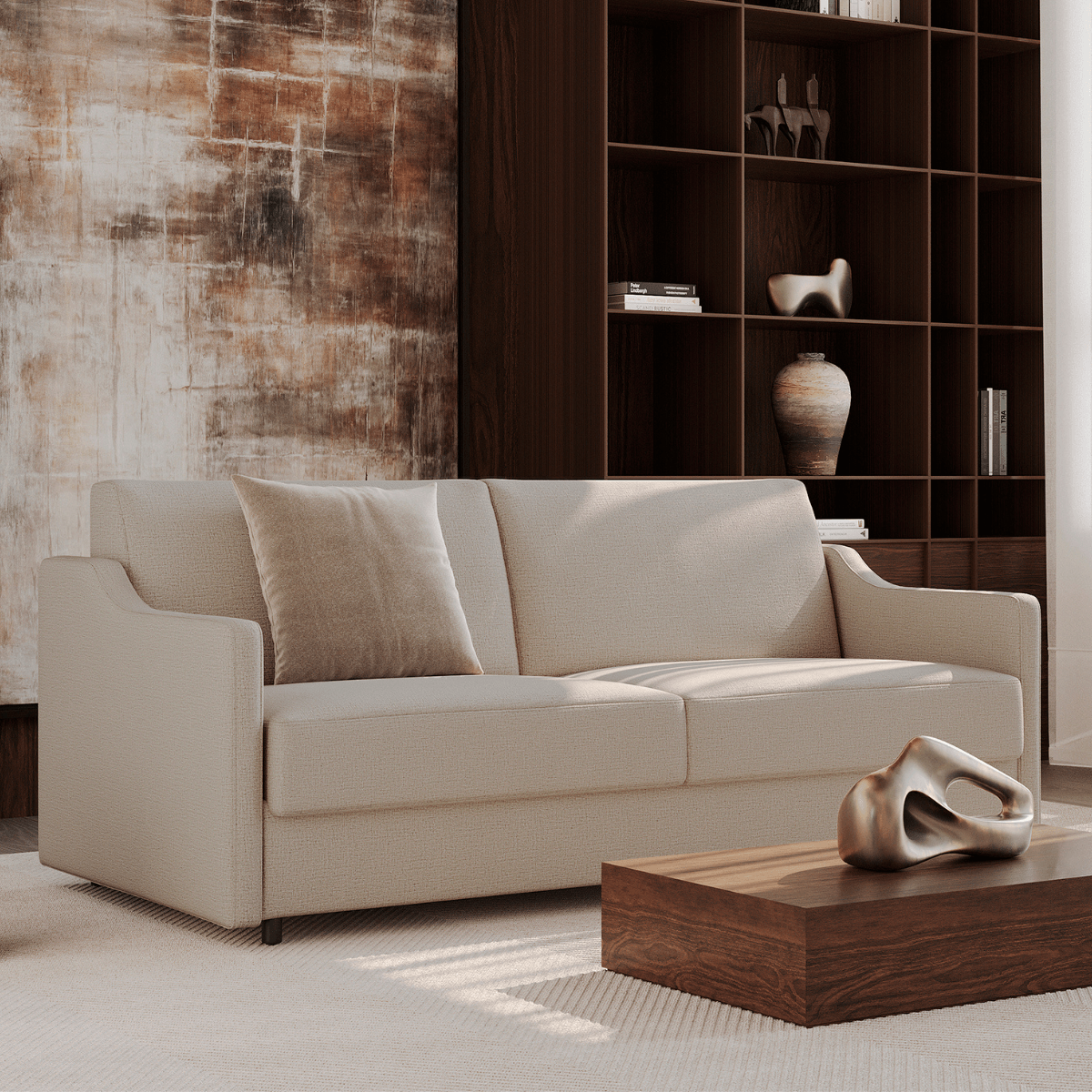 Carnell Queen Sleeper Sofa with Slope Arms by Innovation Living at ZIN Home