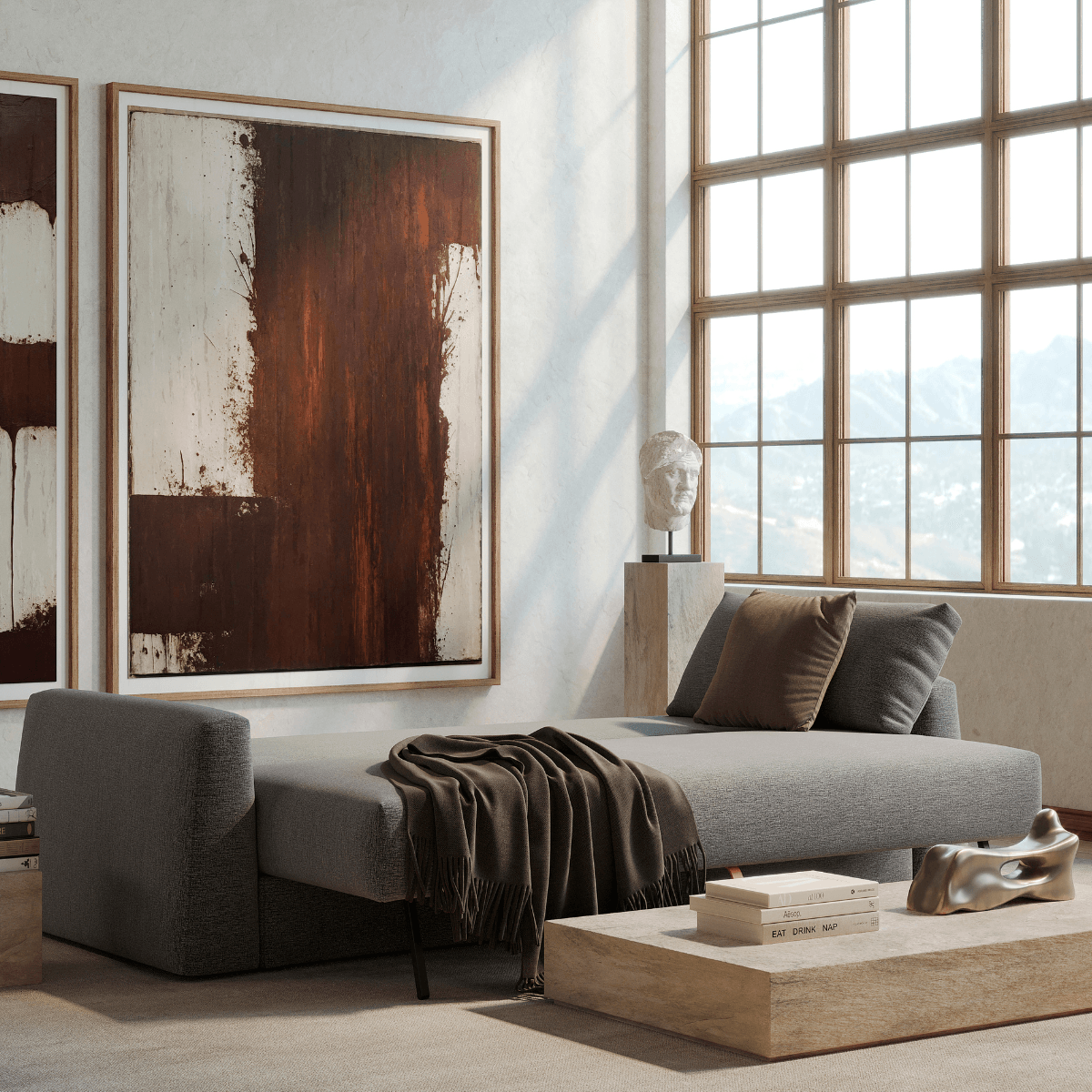 Cone Queen Sleeper Sofa by Innovation Living at ZIN Home