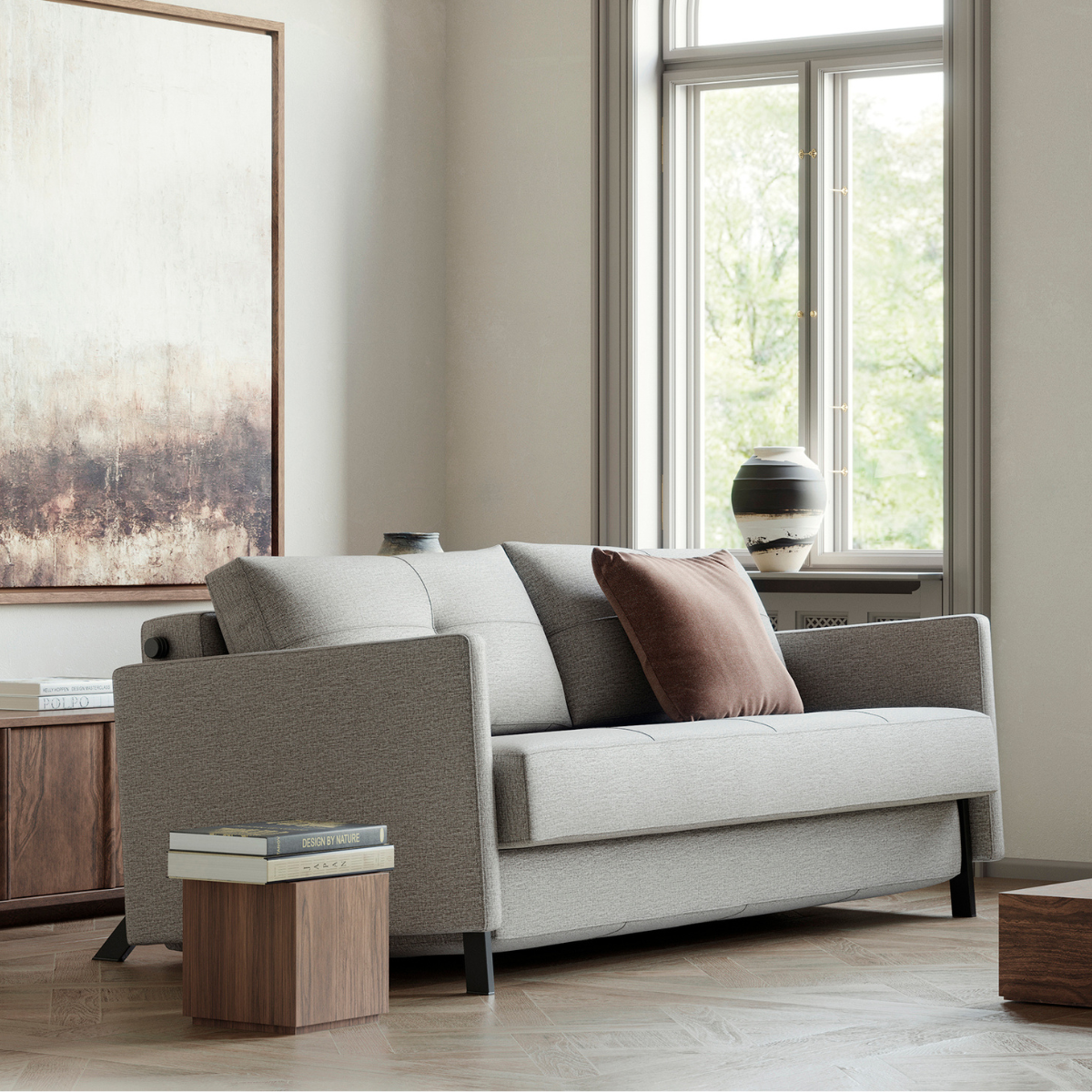Cubed Sofa Bed With Arms by Innovation Living at ZIN Home