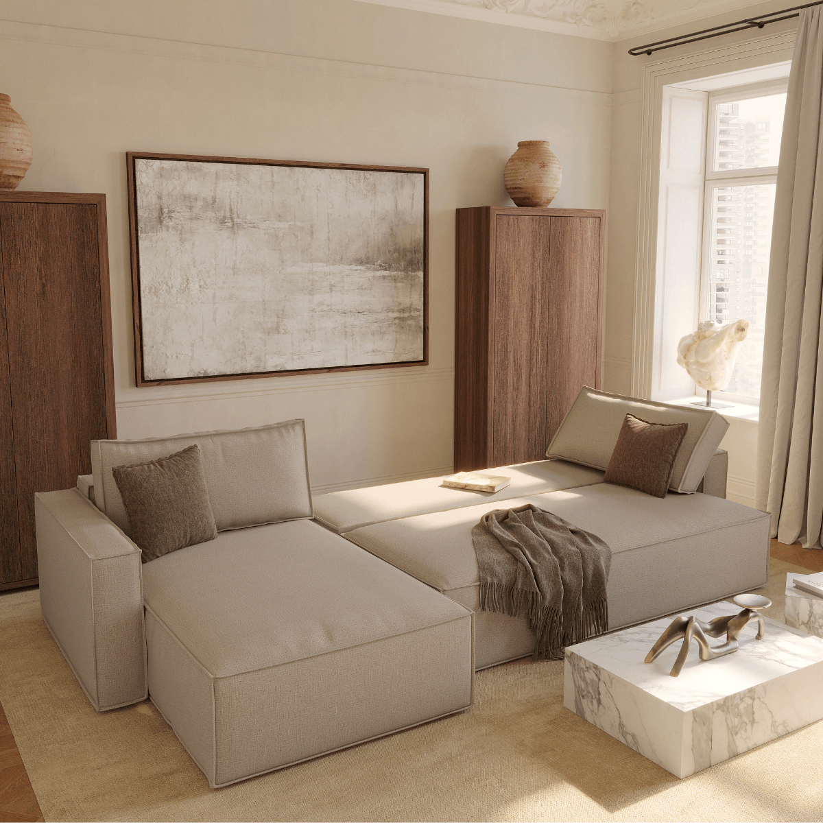 Newilla Sleeper Sectional with Standard Arms by Innovation Living at ZIN Home