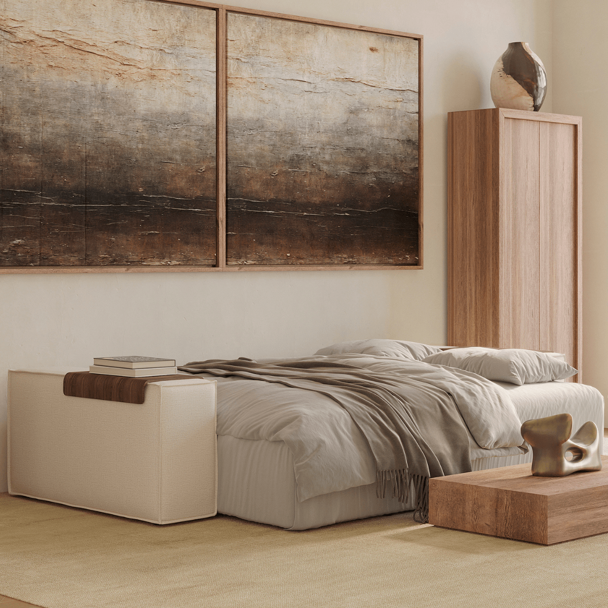 Newilla Sleeper Sofa with Wide Arms by Innovation Living at ZIN Home