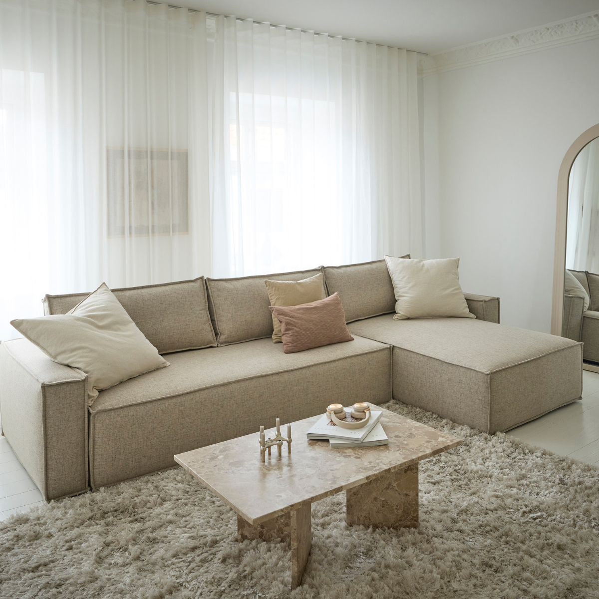 Newilla Sleeper Sectional with Standard Arms by Innovation Living at ZIN Home