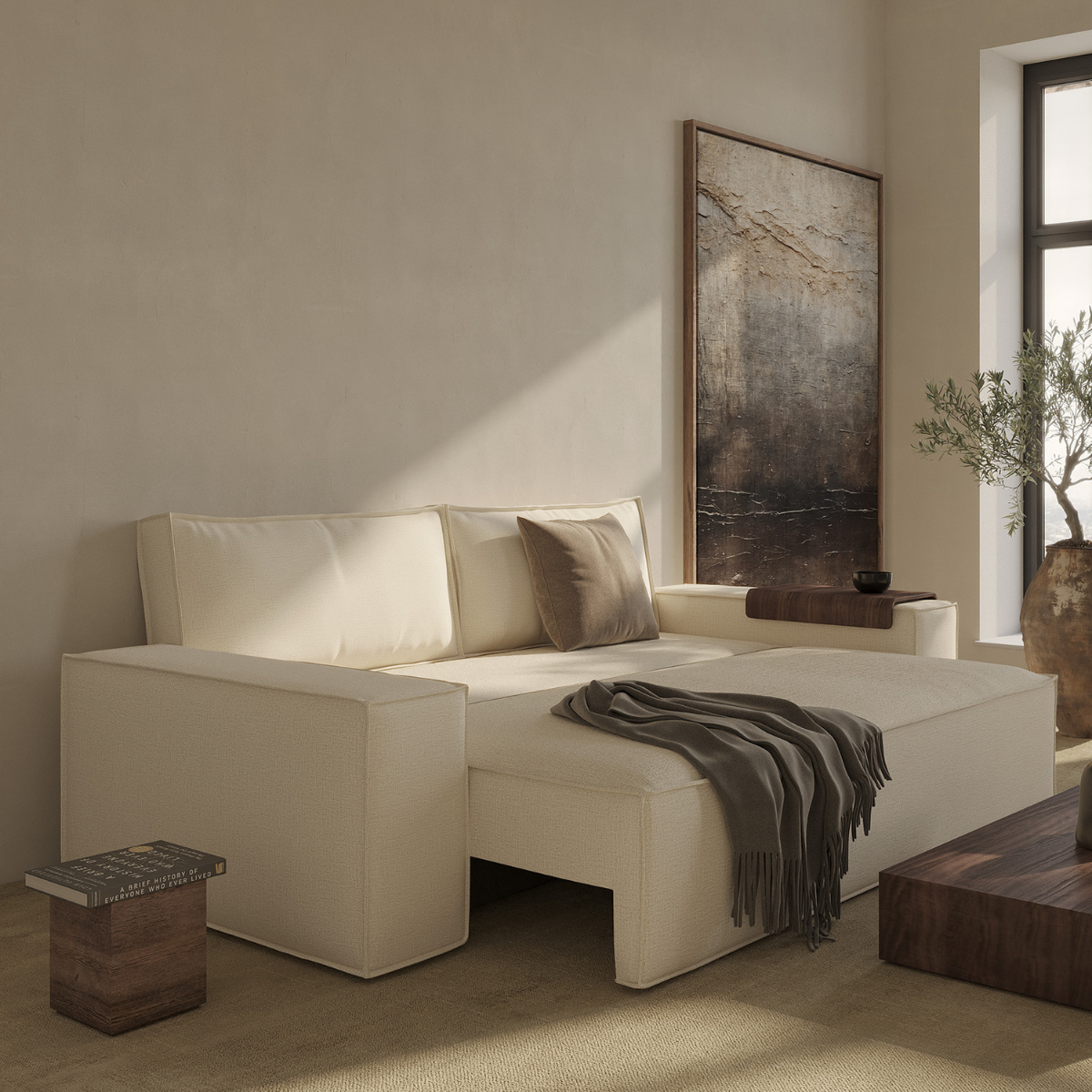 Newilla Sleeper Sofa with Wide Arms by Innovation Living at ZIN Home